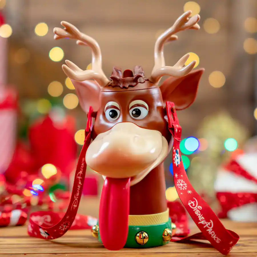 reindeer decorated for Christmas