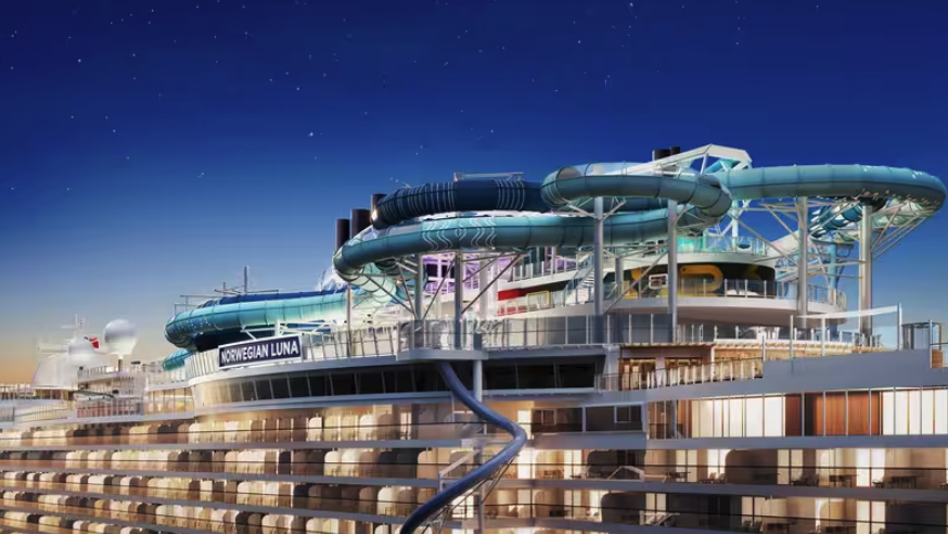 norwegian luna aqua slider
